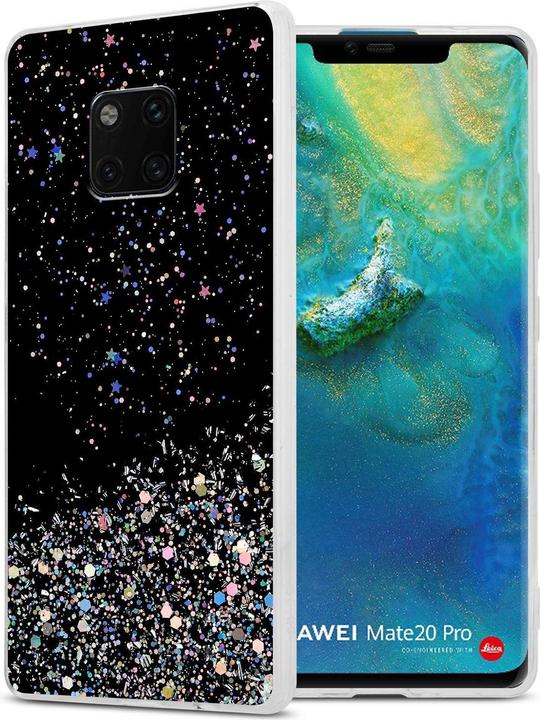 Black with glitter