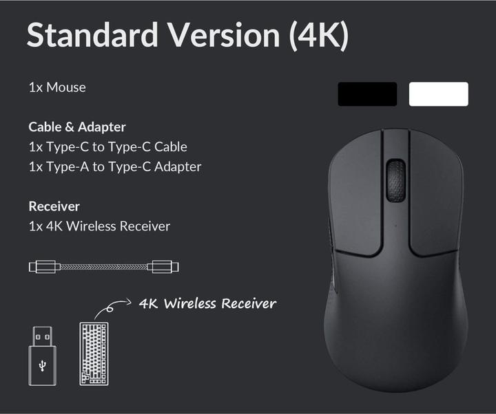 Image du produit Keychron M3 Mini version 4K sans fil (noir) (Sans fil)