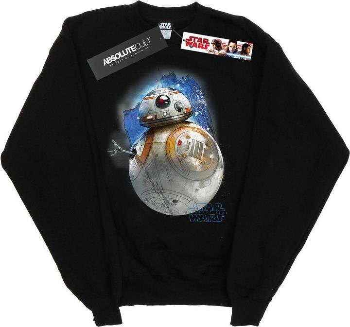 Actual product image Star Wars Girls The Last Jedi BB-8 Brushed Sweatshirt (140, 146)