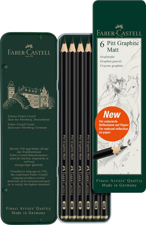 Actual product image Faber-Castell Pitt Graphite 6some (M, 6 x)