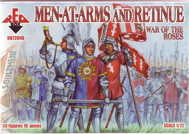 Actual product image Red Box War of the Roses 1. Men-at-Arms & Retinu