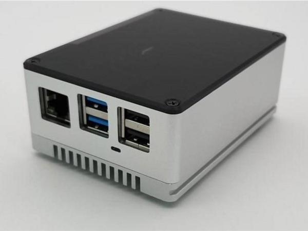 Image du produit Allnet Boîtier aluminium ecoPI PRO LP argenté Rock Pi