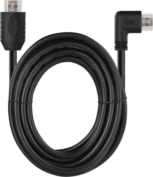 Actual product image Emos High Speed HDMI cable 2.0 A male - A male 90° 1.5m (1.50 m, HDMI)