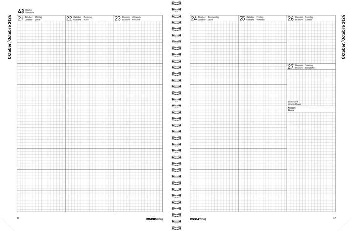 Produktbild Agenda Edition light Spiral Flex (23 x 30.5 cm, Deutsch, Englisch, Italienisch, Französisch)