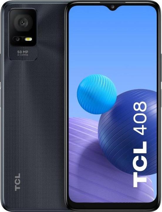 TCL 408 4/64GB Dual SIM szary (64 GB, Gravity Grey, 6.60", Dual SIM, 50 Mpx, 4G)