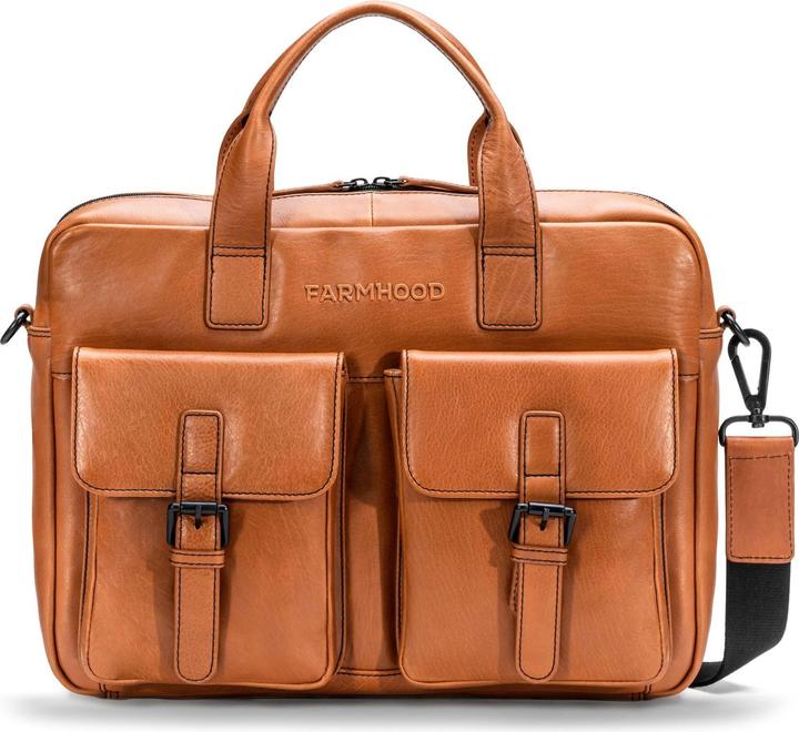 Farmhood Memphis Aktentasche Leder 39 cm Laptopfach (15.35")