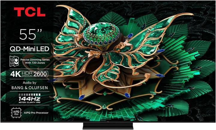 Produktbild TCL 55C7K (55", Mini-LED, 4K, 2025)