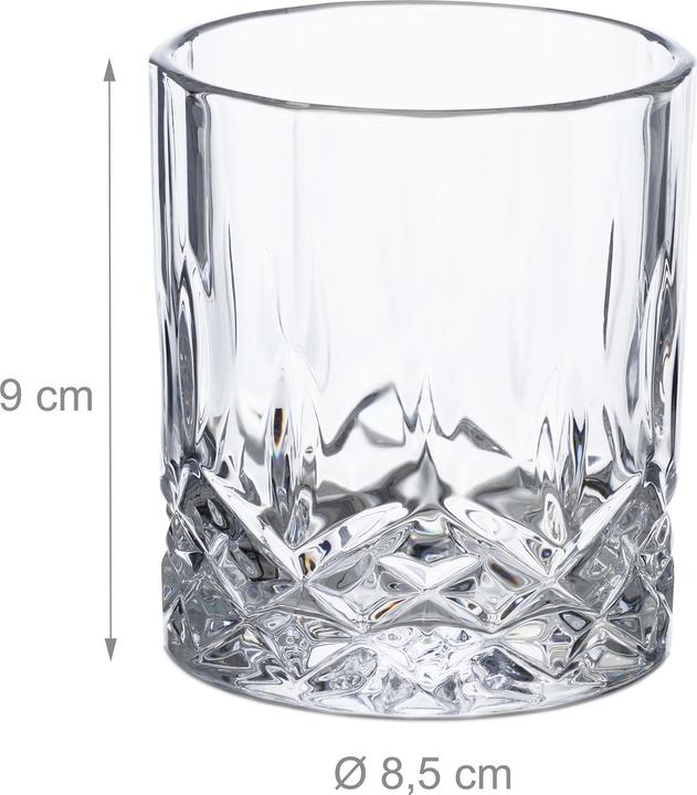 Actual product image Relaxdays Whiskey glasses (3 dl, 4 x, Whisky glass)
