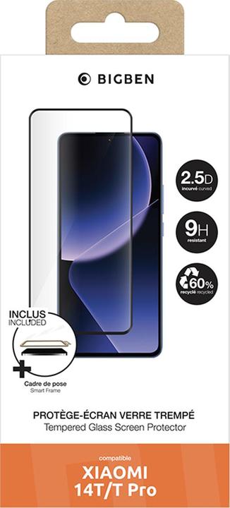 Actual product image Bigben Gehärtetes Glas 2.5D 9H (1 Piece, Xiaomi Redmi 14C, Xiaomi 14T Pro)