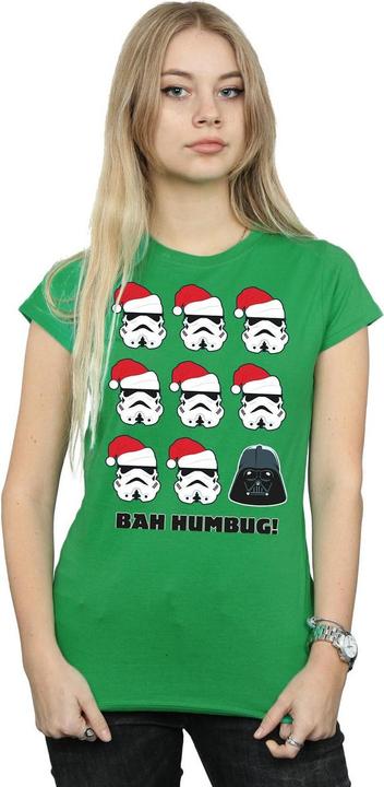 Actual product image Star Wars Womens/Ladies Christmas Humbug Cotton T-Shirt (S)