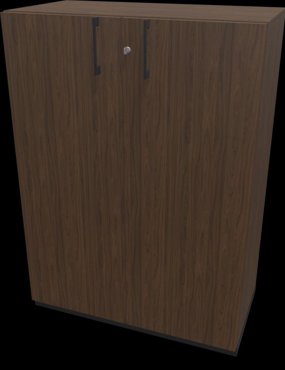 Walnut decor dark with structure, Black