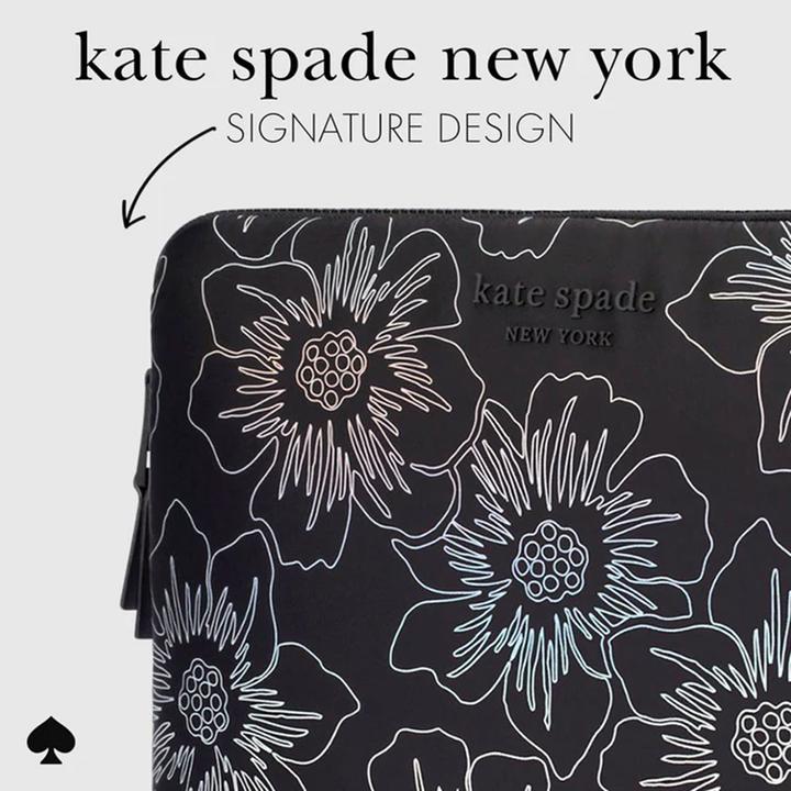 Actual product image Kate Spade Puffer Sleeve - Pokrowiec MacBook Pro 16" / Laptop 16" (Hollyhock Iridescent Bl (16")