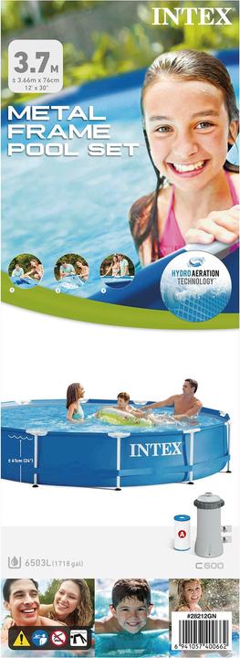 Image du produit Intex Cadre métallique (Ø 366 x 76 cm)