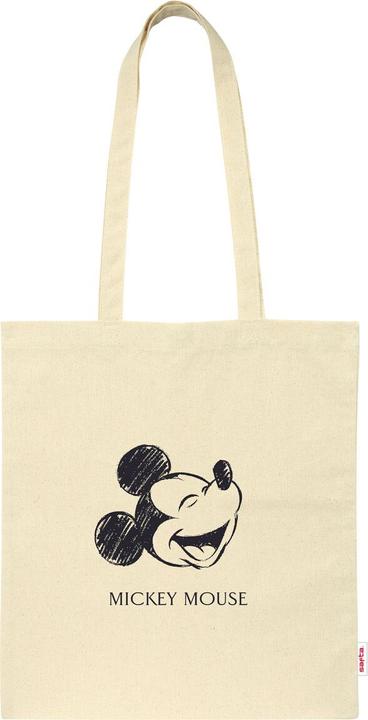 NoName Tasche aus Segeltuch Mickey Mouse Clubhouse Natural Beige (3.19 l)