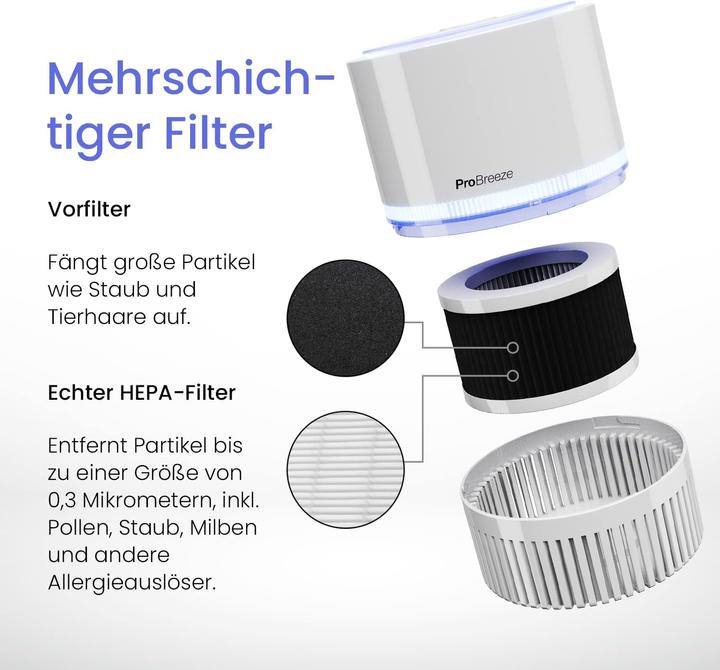 Immagine prodotto Breeze 3-in-1 Mini Luftreiniger