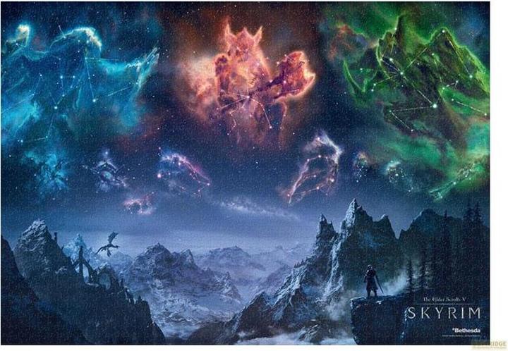 Produktbild Good Loot The Elder Scrolls V Skyrim Mass Puzzle (1000 Teile)