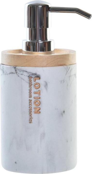 Produktbild DKD Home Decor Seifenspender Marmor Weiss natürlich Harz Kautschuk Kunststoff