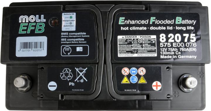 Actual product image MOLL Start-Stop 82075 (12 V, 75 Ah, 760 A)