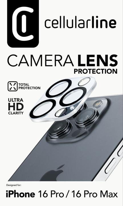 Image du produit Cellularline Camera Lens (1 pièce(s), Apple iPhone 16 Pro Max)