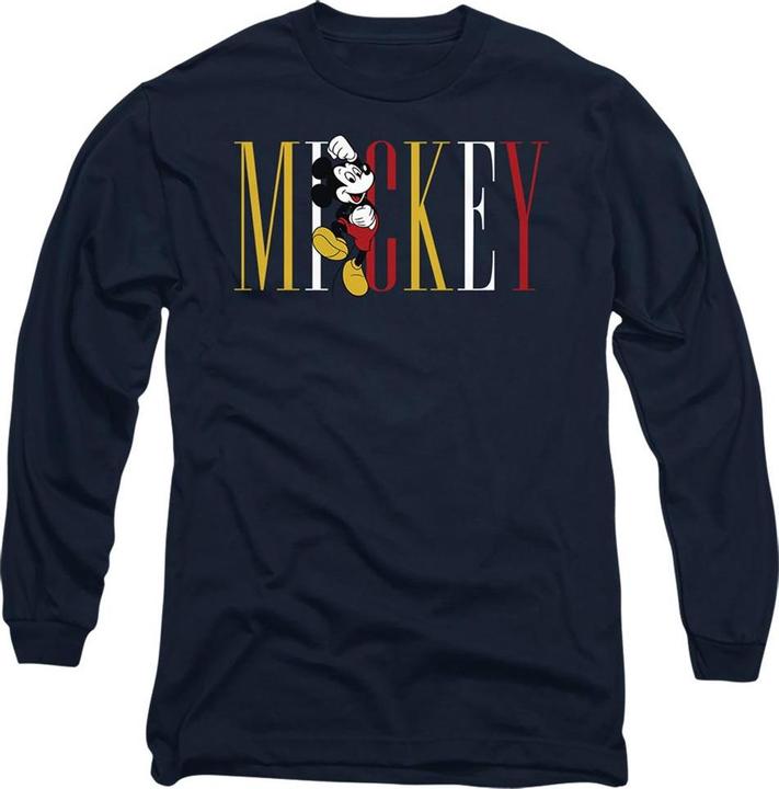 Actual product image Disney Unisex Adult Mickey Mouse Multicolour Name T-Shirt (L)