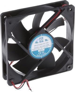 Actual product image Rs Pro B/bearing axial fan,119sqx25mm 12V med (120 mm)