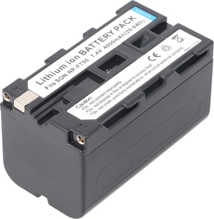 Actual product image AccuCell Akku Sony NP-F750, NP-F770, NP-F550, NP-F530, NP-F330, NP-F570 (Camera battery)