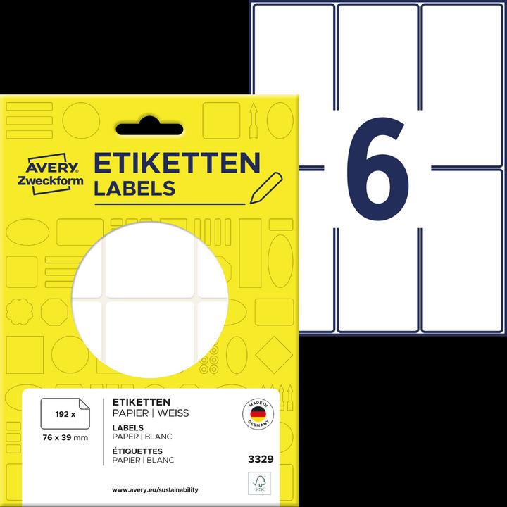 Actual product image Avery Universal labels