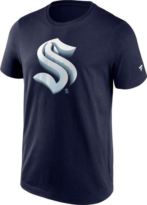 Fanatics Chrome Graphic T-Shirt Seattle Kraken Maritime Blue (L)