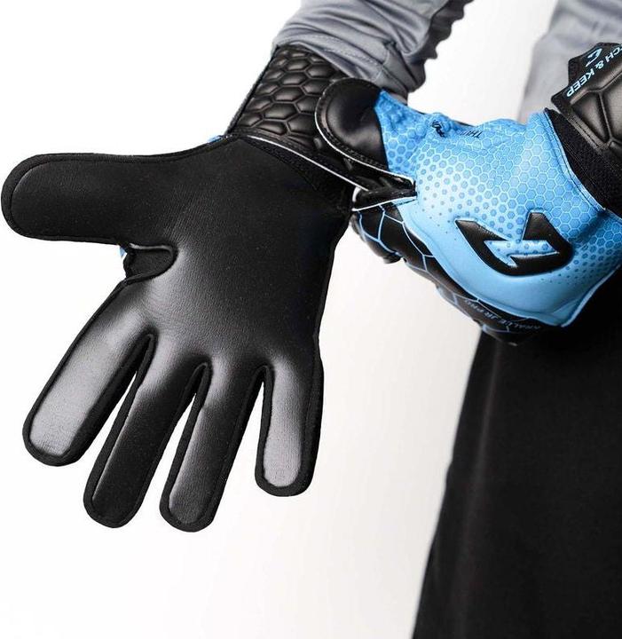 Produktbild Catch & Keep Fussballhandschuhe Kralle Junior Pro 3.0 Gr. 5 Blau Torwart Keeper Goalie Handschuhe (5)