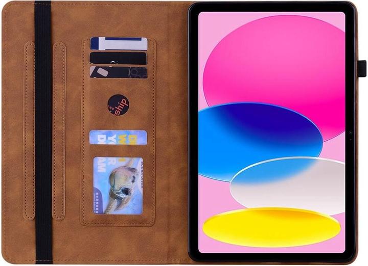 Immagine prodotto Cover-Discount iPad 2022 (10.Gen) - cover protettiva con cerniera marrone (iPad 2022 (10a generazione))