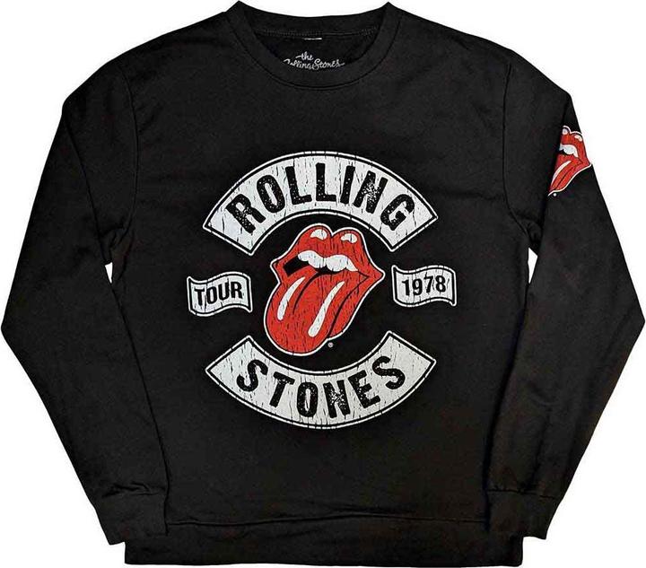The Rolling Stones Erwachsene US Tour 1978 Rücken Print Sweatshirt