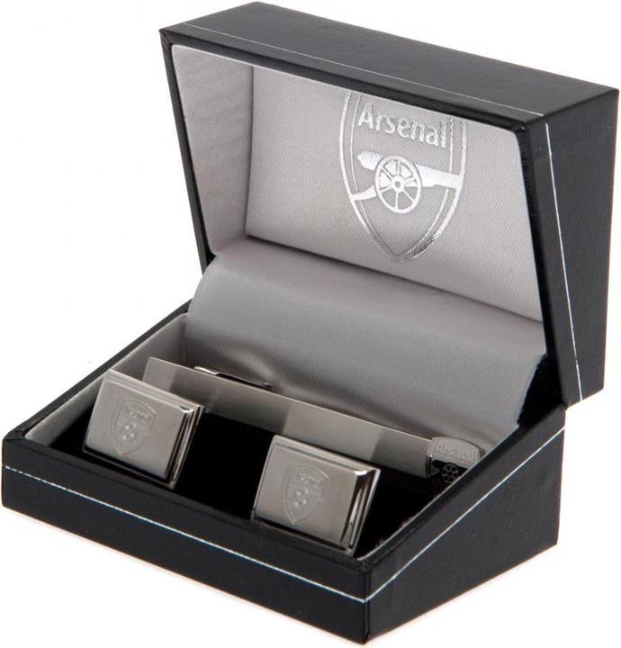 Produktbild Arsenal FC Krawattenklammer und ManschettenknopfSet (100% Edelstahl)