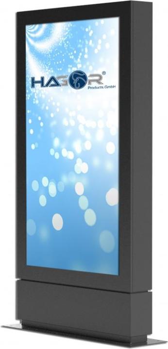 Produktbild Hagor ScreenOut Eco Kiosk XXL - Aufstellung für Kiosk - verriegelbar - Stahl, laminier