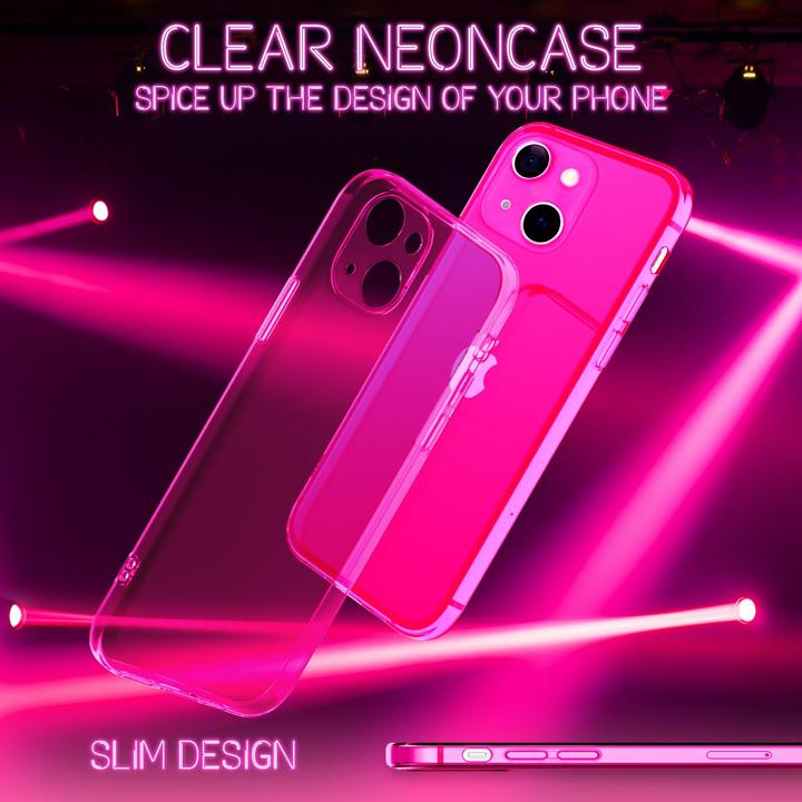 Produktbild Nalia Klar Transparente Neon Silikon Hülle (Apple iPhone 13)
