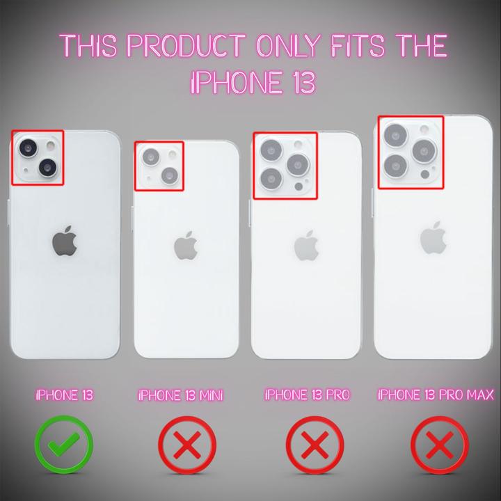 Produktbild Nalia Klar Transparente Neon Silikon Hülle (Apple iPhone 13)