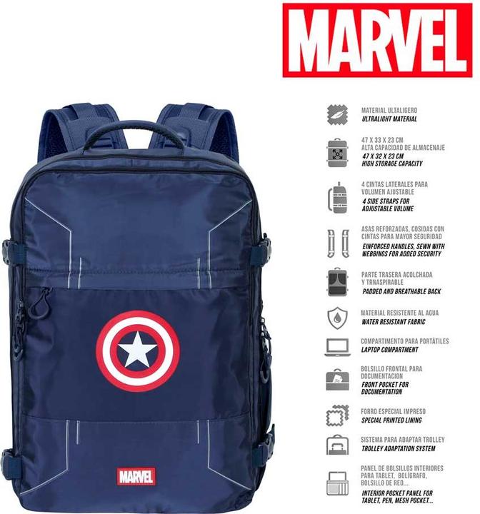 Image du produit Karactermania Grand sac à dos de voyage Mercury 47x23x33cm Gears