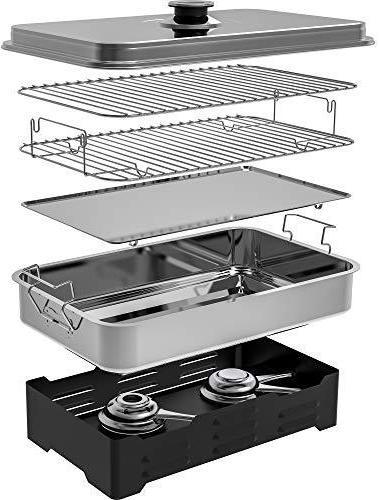 Produktbild Browin Deluxe Edelstahl Tischräucherofen