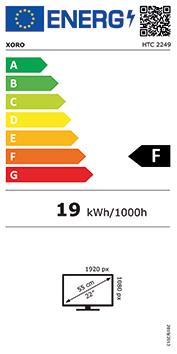 Energie-Label Xoro HTC 2249 - schwarz - XOR400724 (21.50", LED)