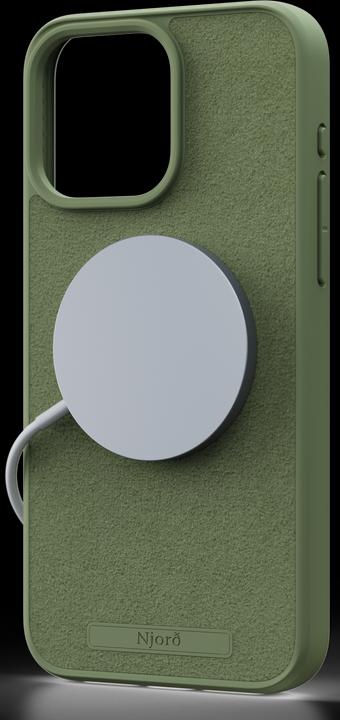 Image du produit Njord Suede MagSafe Case for iPhone 15 Pro Max, Olive (Apple iPhone 15 Pro Max)