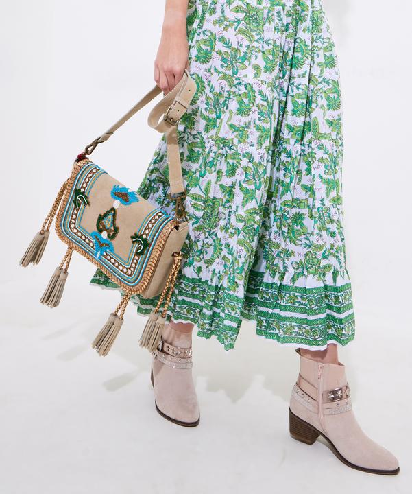 Produktbild Joe Browns Braided Suede Beaded Crossbody Bag