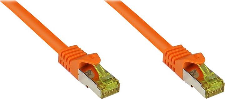 Productafbeelding Good Connections RJ45 patchkabel metCat.7 ruwe kabel en snap-in lug bescherming (RNS®), S/FTP, PiMF, halogeenvrij (S/FTP, CAT7, 1.50 m)