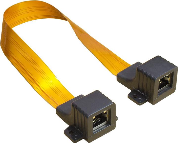 Produktbild Good Connections Ethernet Fensterdurchführung High-Quality, transparent, Gesamtlänge inkl. Stecker 30cm, flexible Län (0.30 m)