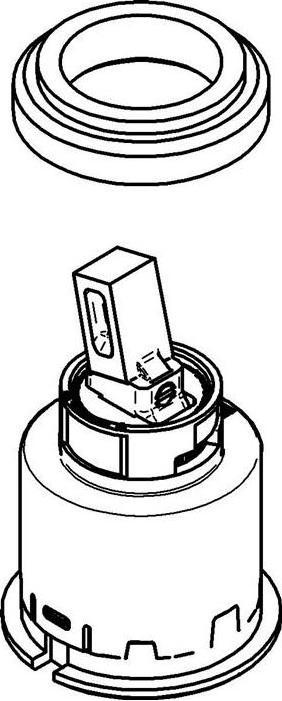 Actual product image Grohe EICHELBERG ceramic cartridge ECOM