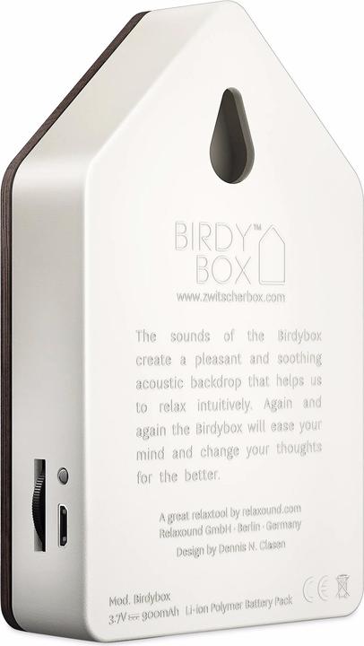 Image du produit Zwitscherbox Birdy-Box (7,5 x 2,5 x 12,5 cm)