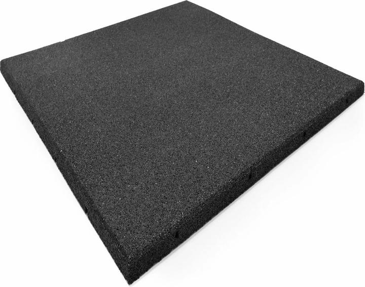 Stockz Rubber flooring "Outdoor Tiles Black" 100x100cm (3 cm)