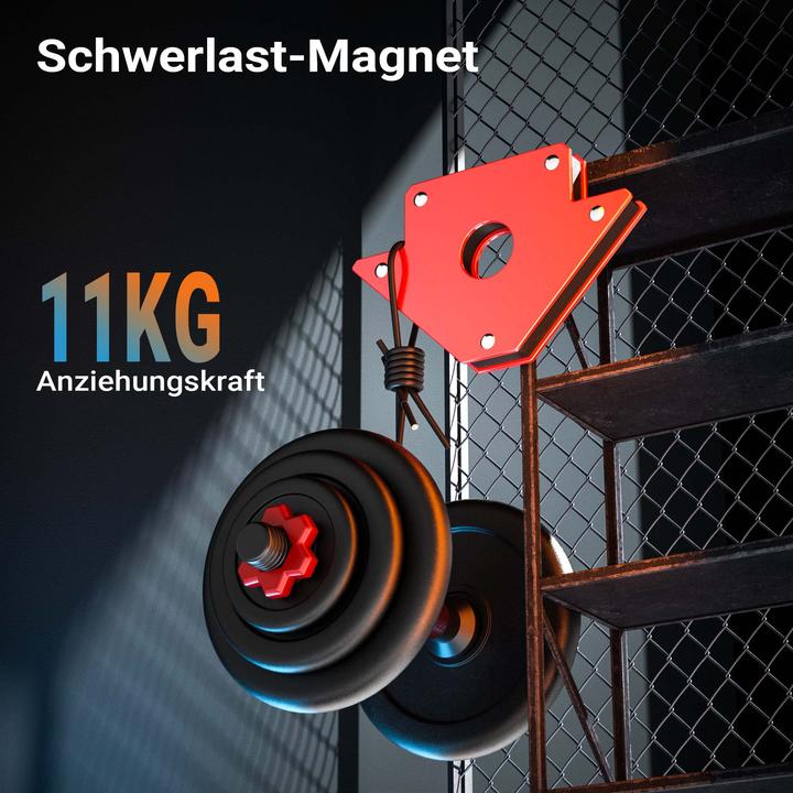 Produktbild Wiltec Schweissmagnet 11kg Schweisswinkel 120x80x15mm Magnetwinkel Schweisszubehör