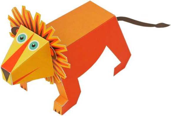 Immagine prodotto Pukaca Set di giocattoli di carta. 4 animali della giungla (Tedesco)