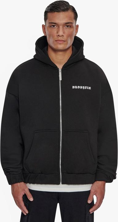 Actual product image Dropsize Super Heavy Oversized Crime Zip Hoodie - 124647 (XS)