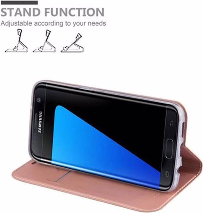 Actual product image Cadorabo Book Classy Style Cover (Samsung Galaxy S7 Edge)