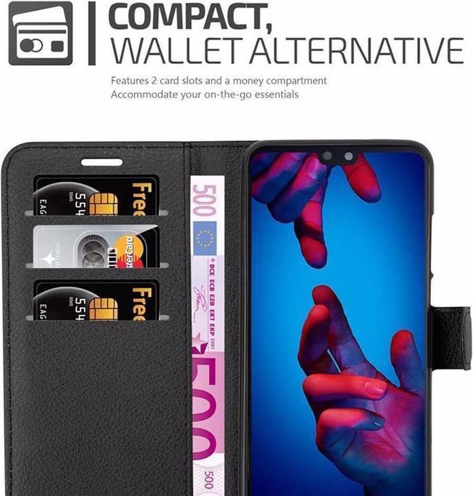 Actual product image Cadorabo Book with stand function cover (Huawei P20)